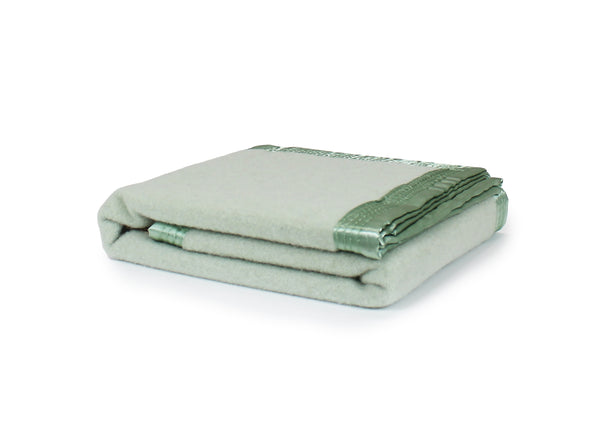 Australian Wool Baby Blanket Green