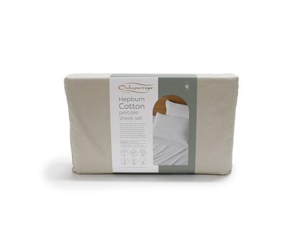 Hepburn Cotton Percale Sheet Set