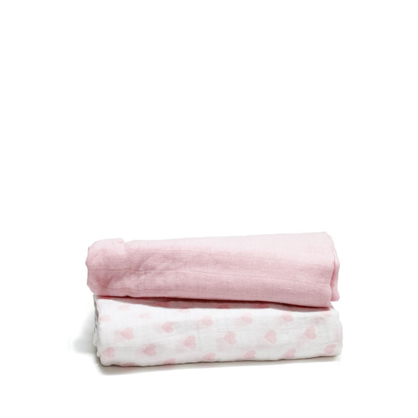 Baby Muslin Wraps - 2 Pack