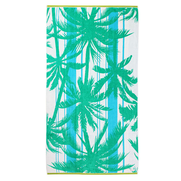 Cotton Velour Beach Towel - La Palm