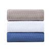 Onkaparinga diamond bamboo cotton blanket stacked.