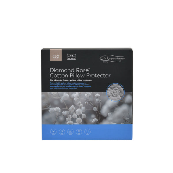Diamond Rose Cotton Pillow Protector
