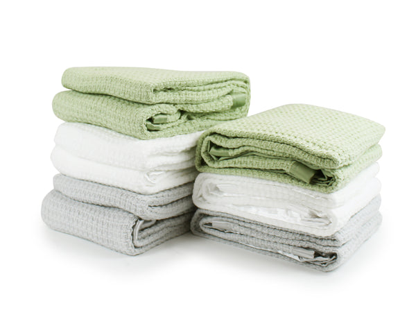 Moss Weave Blanket- Green