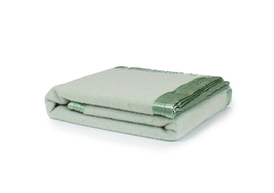 Australian Wool Baby Blanket Green