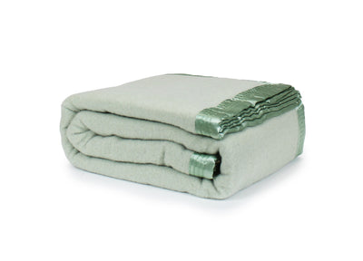 Australian Wool Baby Blanket Green
