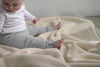 Australian Wool Baby Cot Blanket Cream