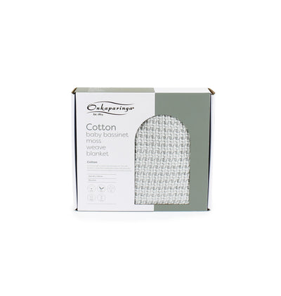 Moss Weave Blanket- Silver