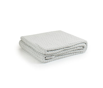 Moss Weave Blanket- Silver