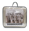 Faux Mink Heated Throw