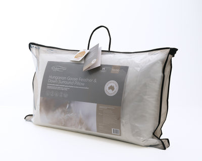 50/50 Australian Made Hungarian Goose Down & Feather Pillow