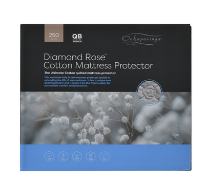 Diamond Rose Cotton Mattress Protector