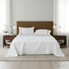 Embroidered Egyptian Cotton Hotel Sheet Set- White and Black