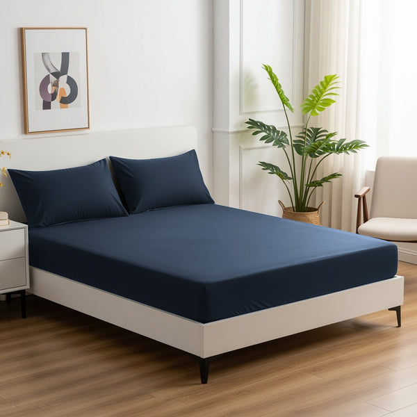 Egyptian Cotton 500TC Sheet Set - Navy