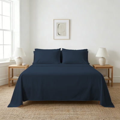 Egyptian Cotton 500TC Sheet Set - Navy