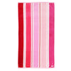 Cotton Velour Beach Towel- Lenox Stripe