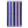 Cotton Velour Beach Towel- Marine Stripe