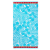 Cotton Velour Beach Towel - Tropical Garden