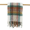 Bourke faux mohair check throw draped