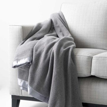 Heirloom Australian Wool Blanket Grey - QB/KB
